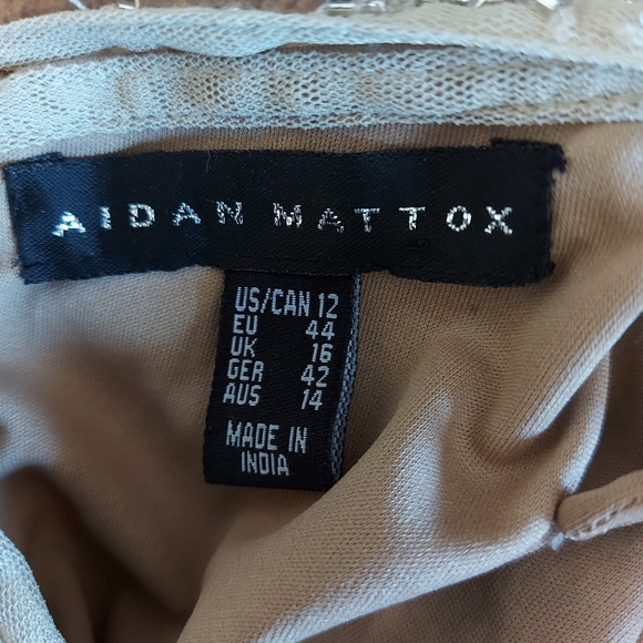 Aidan Mattox Beaded Sleeveless Gown - Picture 10 of 11